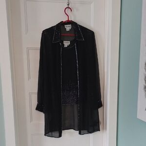 Black Sheer 2 Piece Set